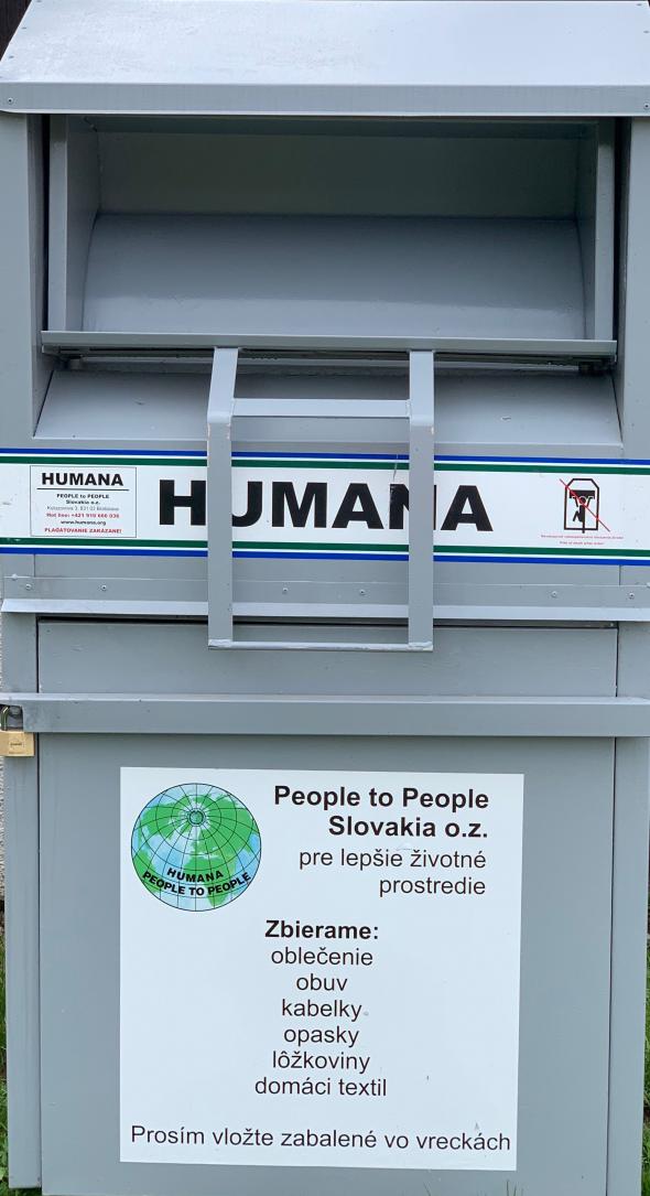 Zber šatstva Zber šatstva